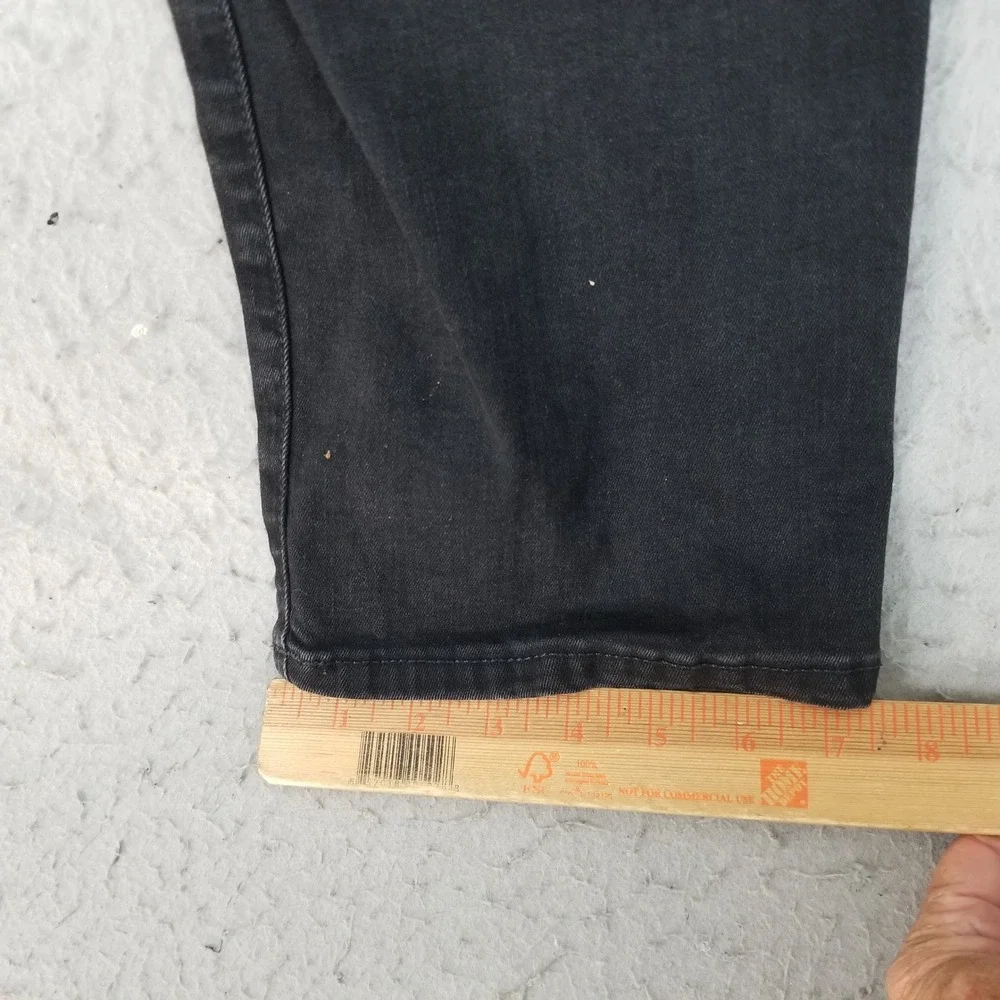 Lucky Brand Jeans Mens‎ 38x34 Black 410 Athletic Straight Stretch Denim Pants